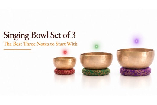 Singing Bowl Set of 3 - The Best Three Notes to Start With
