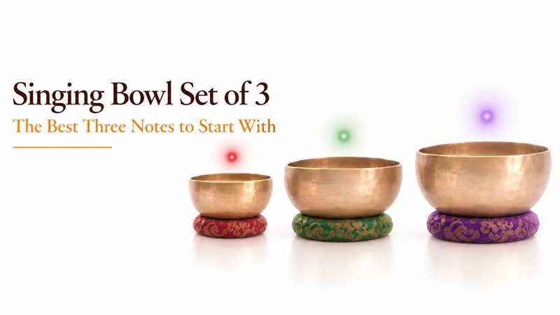 Singing Bowl Set of 3 - The Best Three Notes to Start With