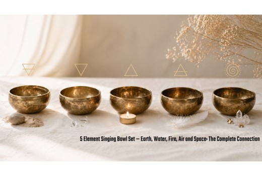 5 Element Singing Bowl Set — Earth, Water, Fire, Air and Space: The Complete Connection