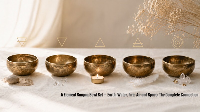 5 Element Singing Bowl Set — Earth, Water, Fire, Air and Space: The Complete Connection