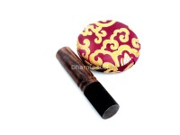 Ashtamangala Painted Singing Bowl – Double Dorje Center – Eyes of Buddha Back