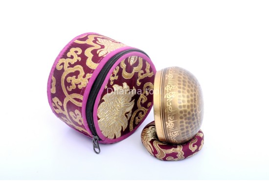 Hand Beaten Tibetan Mantra Singing Bowl – Eyes of Buddha Center – Multiple Sizes