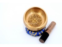 Hand-Casted & Hand-Beaten Embossed Singing Bowl – 4 & 5 Inches (Multiple Sacred Patterns)