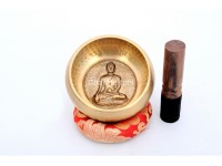 Hand-Casted & Hand-Beaten Embossed Singing Bowl – 4 & 5 Inches (Multiple Sacred Patterns)