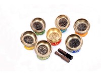 Pure Bronze Embossed Singing Bowl – 4 & 5 Inches (Multiple Sacred Symbols Available)
