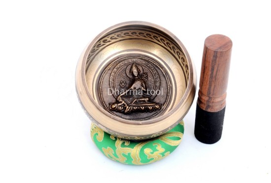 Pure Bronze Embossed Singing Bowl – 4 & 5 Inches (Multiple Sacred Symbols Available)