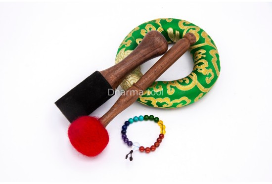 8 Inches Diameter Buddha Etched Hand-Casted Singing Bowl