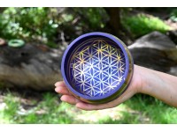 6-Inch Diameter Flower of Life Singing Bowl – Hand-Casted (MultiColor Options)