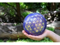 6-Inch Diameter Flower of Life Singing Bowl – Hand-Casted (MultiColor Options)