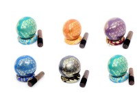 6-Inch Diameter Flower of Life Singing Bowl – Hand-Casted (MultiColor Options)