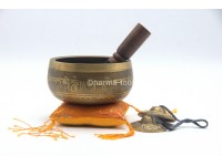 Hand-Casted Lingam Singing Bowl – Plain, Hand-Beaten & Mantra-Carved (3.5" & 4")