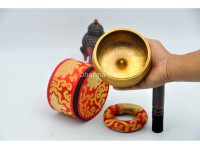 Hand-Casted Lingam Singing Bowl – Plain, Hand-Beaten & Mantra-Carved (3.5" & 4")