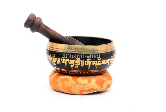 Hand-Casted Mantra Painted Palm Size Singing Bowl – MultiColor(option)