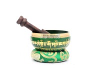 Hand-Casted Mantra Painted Palm Size Singing Bowl – MultiColor(option)