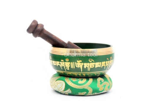 Hand-Casted Mantra Painted Palm Size Singing Bowl – MultiColor(option)