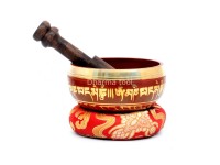 Hand-Casted Mantra Painted Palm Size Singing Bowl – MultiColor(option)