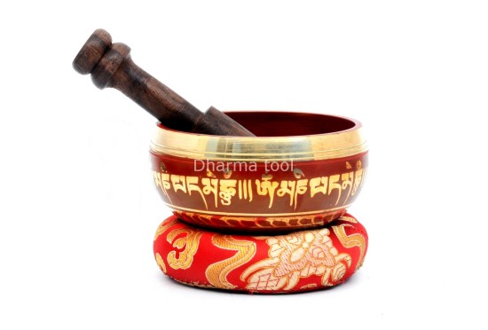 Hand-Casted Mantra Painted Palm Size Singing Bowl – MultiColor(option)