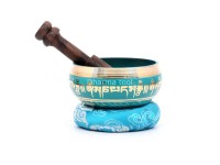 Hand-Casted Mantra Painted Palm Size Singing Bowl – MultiColor(option)