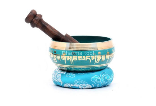 Hand-Casted Mantra Painted Palm Size Singing Bowl – MultiColor(option)