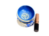 Hand-Casted Chakra Painted Singing Bowl – Multi-Size – Chakra Symbol Center