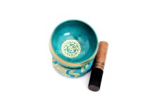 Hand-Casted Chakra Painted Singing Bowl – Multi-Size – Chakra Symbol Center