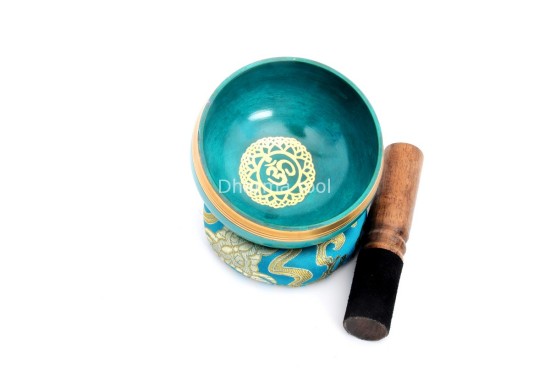 Hand-Casted Chakra Painted Singing Bowl – Multi-Size – Chakra Symbol Center
