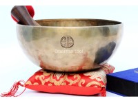 Custom Full Moon Singing Bowl – Gold Finish (DIM) – Hand-Hammered in Nepal