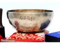 Custom Full Moon Singing Bowl – Gold Finish (DIM) – Hand-Hammered in Nepal