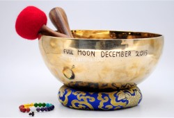 Custom Full Moon Singing Bowl – Full Moon Date Engraved