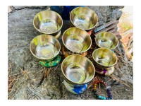 Shiny Singing Bowl Set of 7- Chakra Healing singing bowl set