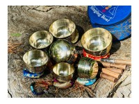 Shiny Singing Bowl Set of 7- Chakra Healing singing bowl set