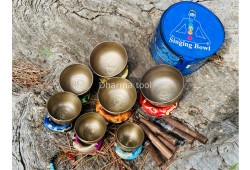 Chakra Healing Singing Bowl Set of 7 – Natural Finish