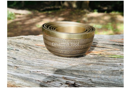 Chakra Healing Singing Bowl Set of 7 – Natural Finish