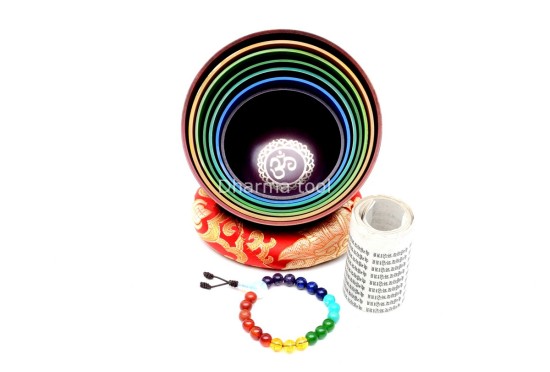 7 Chakra Color Singing Bowl Set   – Chakra Healing Singing Bowl Set