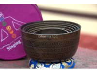 7 Chakra Healing Singing Bowl Set of 7 – Antique Finish