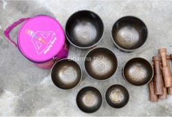 7 Chakra Healing Singing Bowl Set of 7 – Antique Finish