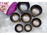 7 Chakra Healing Singing Bowl Set of 7 – Antique Finish