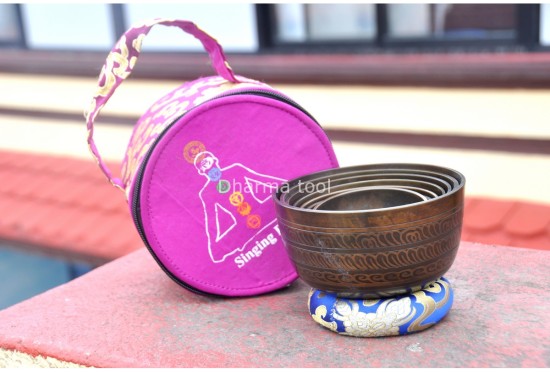 7 Chakra Healing Singing Bowl Set of 7 – Antique Finish