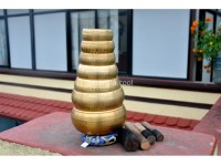 Set of 7 Chakra Hand-Beaten Singing Bowls