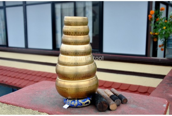 Set of 7 Chakra Hand-Beaten Singing Bowls