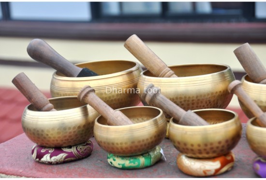 Set of 7 Chakra Hand-Beaten Singing Bowls