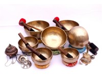 Professionally Tuned Tibetan Singing Bowl Set – 7 Chakra Bowls
