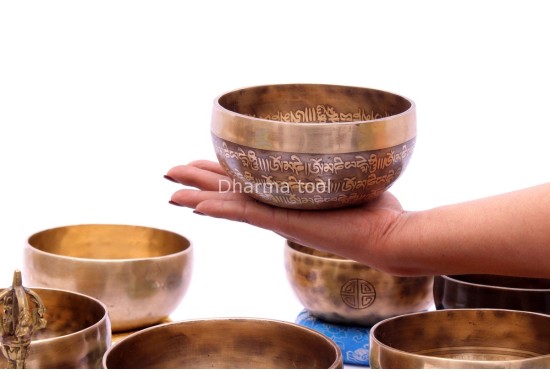 Handmade Tuned Singing Bowl Set – 7 Chakra Healing