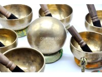 Handmade 7 Chakra Singing Bowl Set: Himalayan Healing Bowl