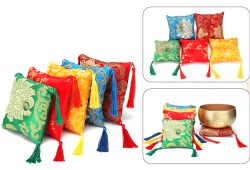 Square Brocade Cushion for Singing Bowls – Multiple Sizes & Colors