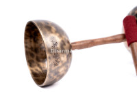 Double Chalice Handle Singing Bowl Set - Two-Tone Chakra Tuned Tibetan Sound Healing Bowls