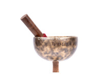 Double Chalice Handle Singing Bowl Set - Two-Tone Chakra Tuned Tibetan Sound Healing Bowls