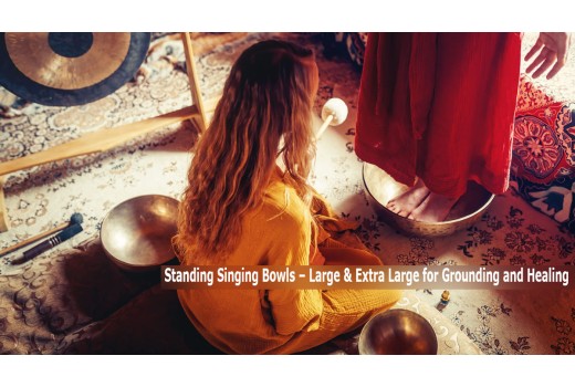 Standing Singing Bowls – Large & Extra Large for Grounding and Healing