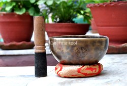 5-Inch Diameter Handmade Full Moon Singing Bowl – Crafted in Nepal on Full Moon Night