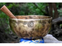 6-Inch Diameter Full Moon Singing Bowl – Handmade in Nepal
